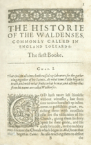 The History of the Waldenses by Jean Paul Perrin (1624)