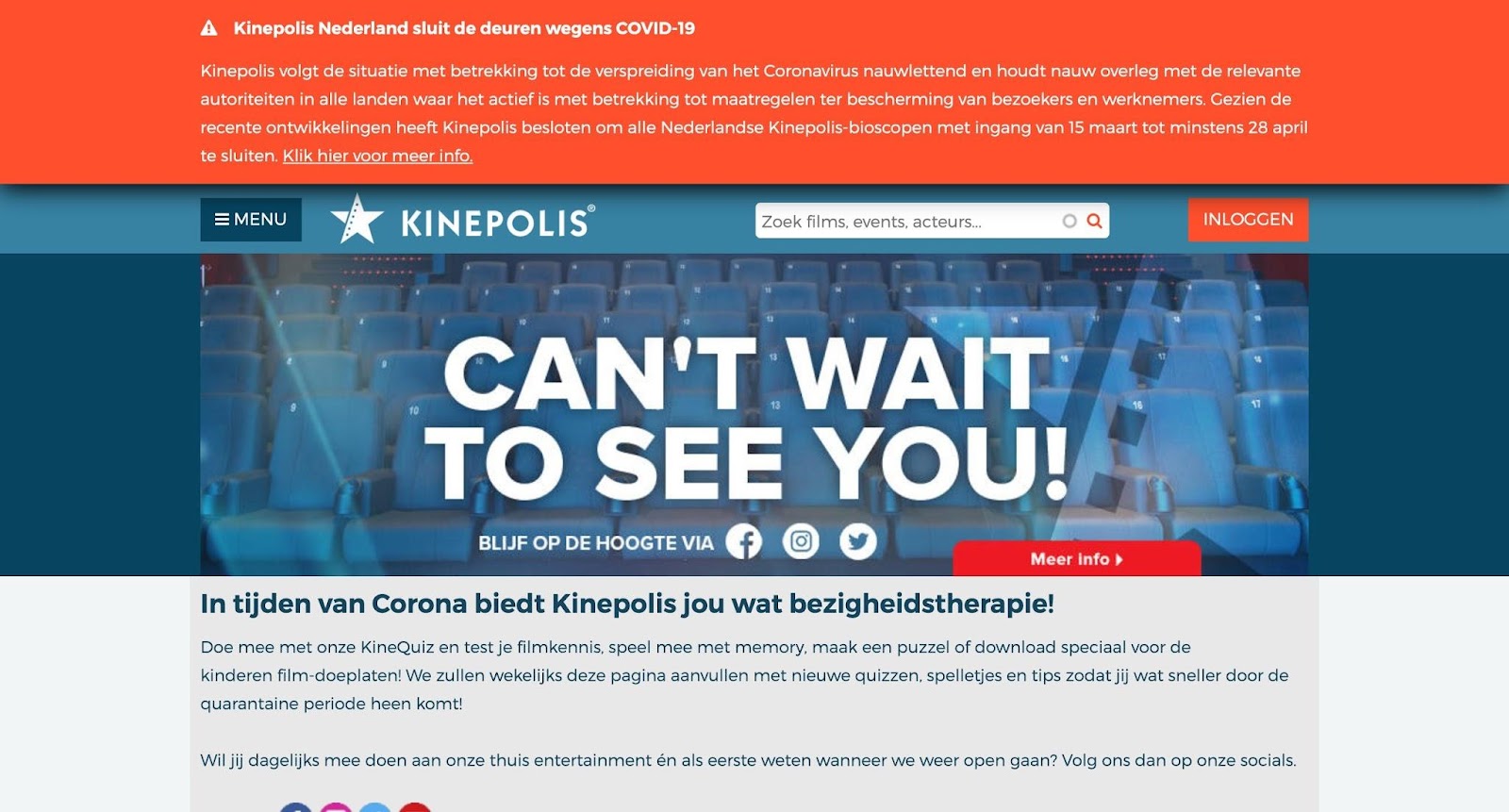 Website Kinepolis