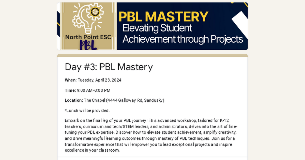 PBL Mastery: Elevating Student Achievement Through Projects