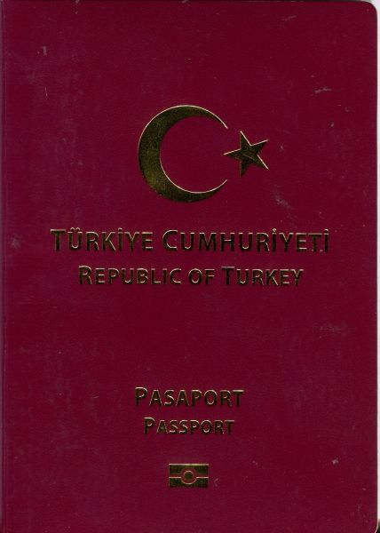 Turkish passport cover