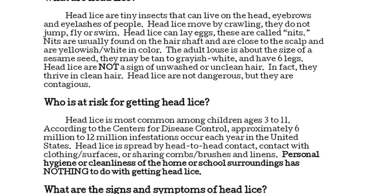 LICE Lessons