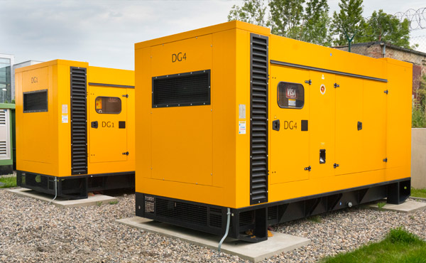 2 out of 3 diesel generators at the ServerPark data center﻿