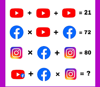 YouTube, Facebook And  Instagram tricky social media puzzle answer