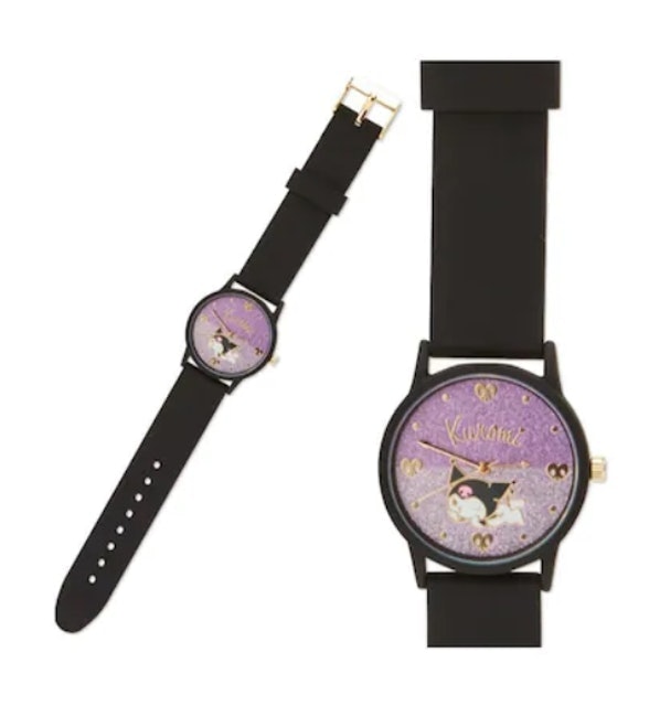 4. SANRIO นาฬิกาข้อมือเด็กหญิง Kuromi Glitter สีดำ