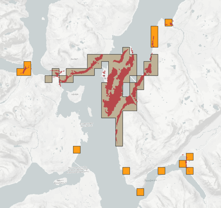 Urban center classifier results in Norway