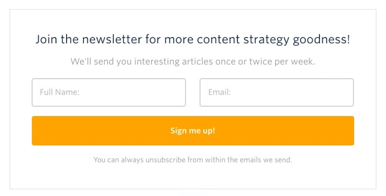 concise ux writing example