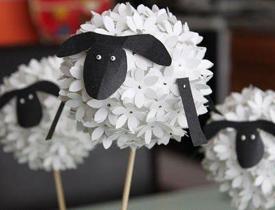 cute idea for teaching about sheep Rękodzieło Na Wielkanoc, Rzemiosło Dla Dzieci, Rękodzieło Zrób To Sam, Telefony Komórkowe, Pomysły, Pom Poms, Impreza, Manualidades, Dzieci