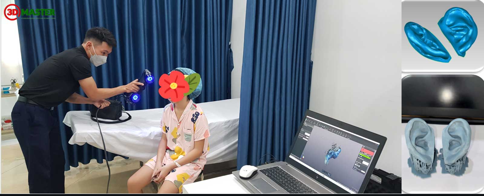 Ứng dụng máy scan 3D tạo mô hình tai phục vụ khám chữa bệnh