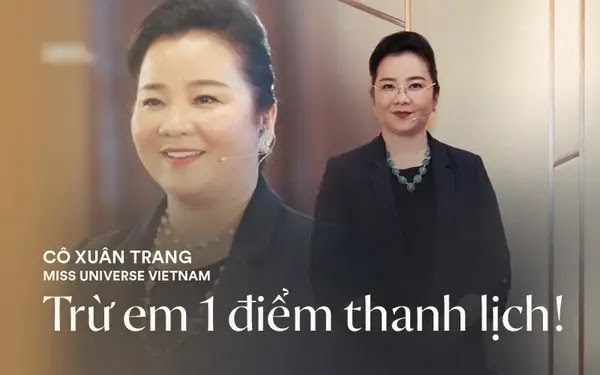 Hình ảnh cô Xuân Trang và câu nói “ Trừ em một điểm thanh lịch”