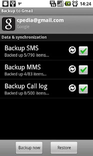 Backup to Gmail apk Review