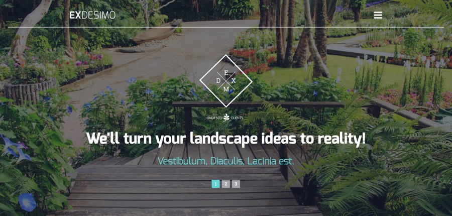 Tema WordPress Design de Jardim