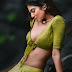 Mallu actress Malavika Mohanan in olive green open cut blouse and lehanga 