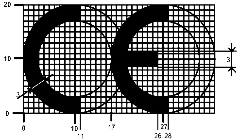 Logo ce dimensions