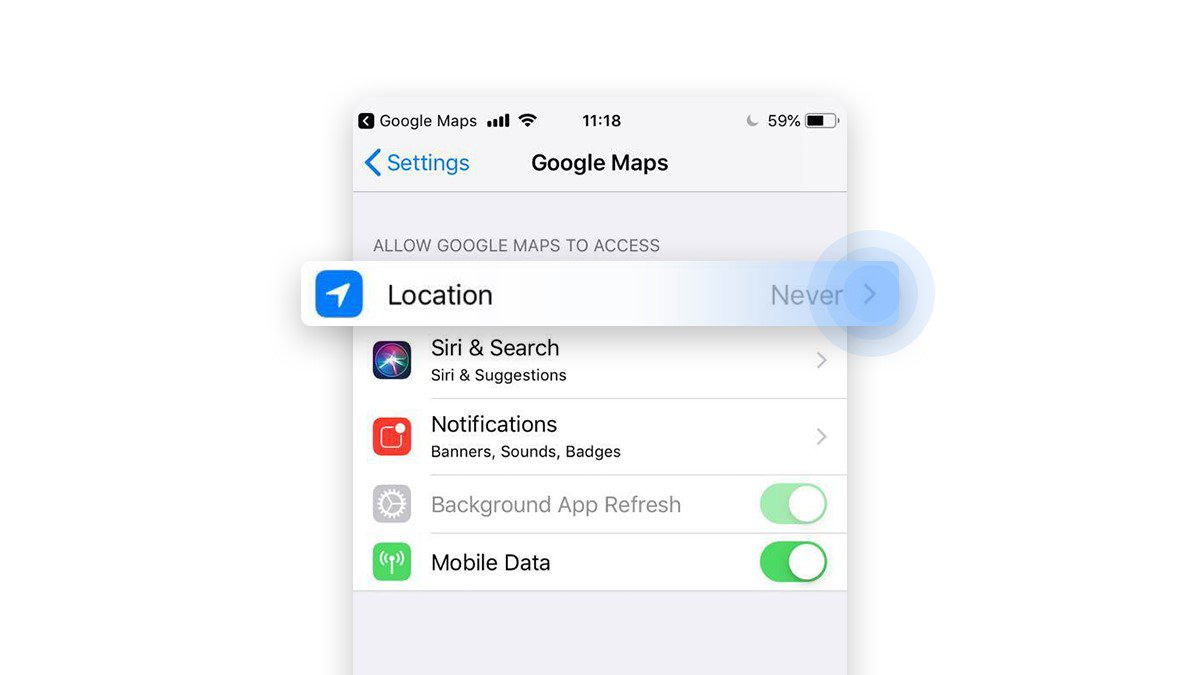 disable location tracking on phone