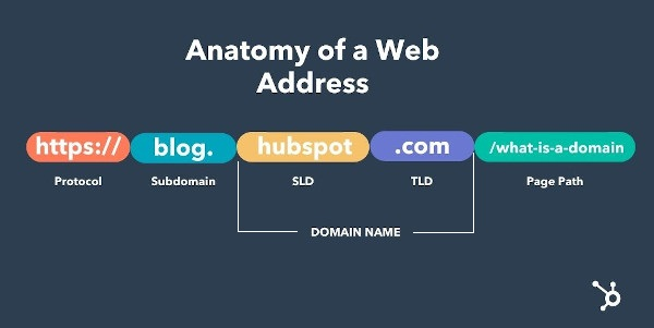 anatomy of a web address domain