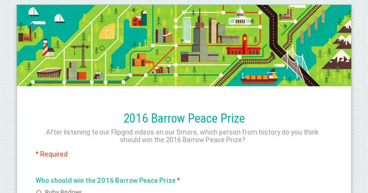 2016 Barrow Peace Prize
