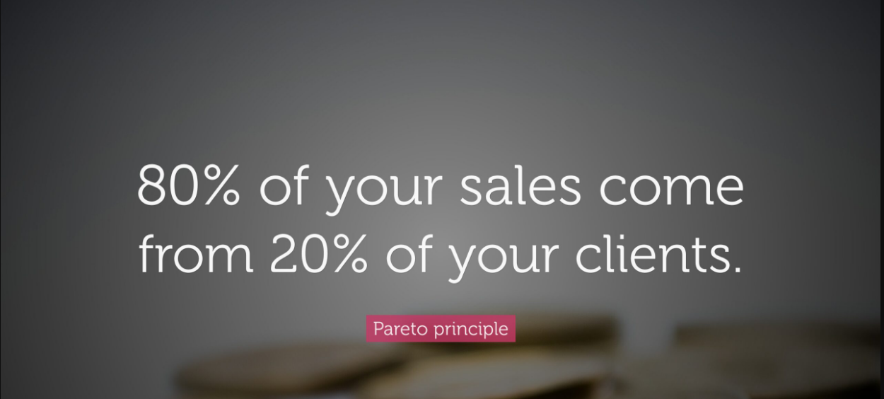 Pareto Principle In Sales: