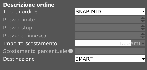 Ordine snap to midpoint