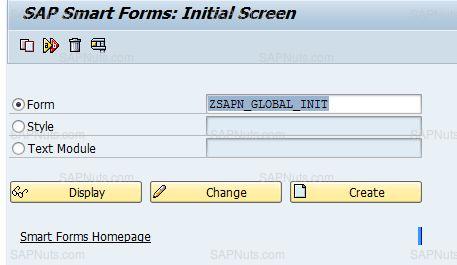 Using global definitions in smartforms