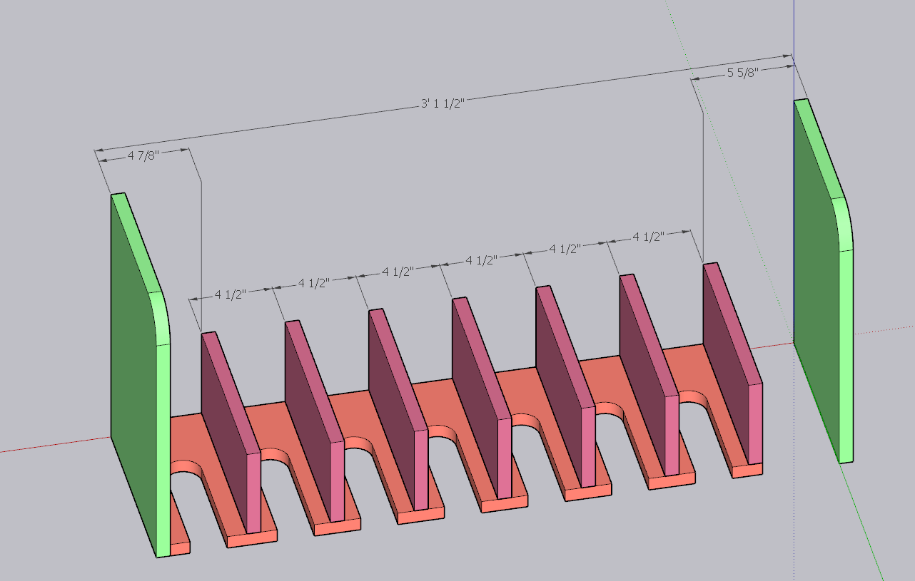 Placement guide for drill storage rack