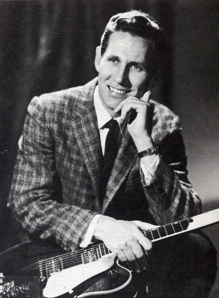 A portrait of Chet Atkins for the Country Music Hall of Fame, home to many of the best country guitarists.