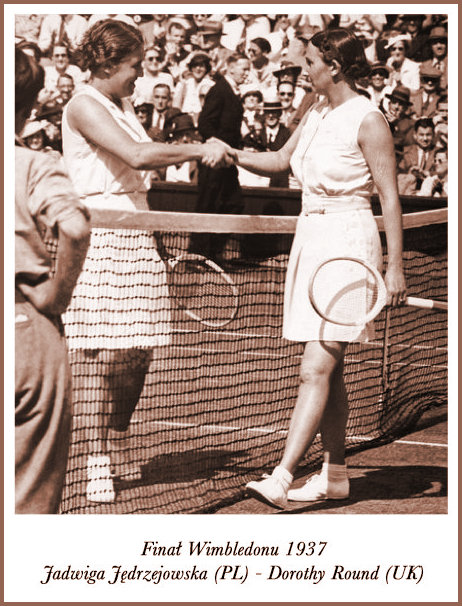 JJ and Dorothy Round at the net 1937
