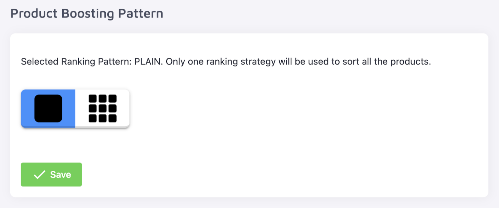 Product Boosting Pattern field