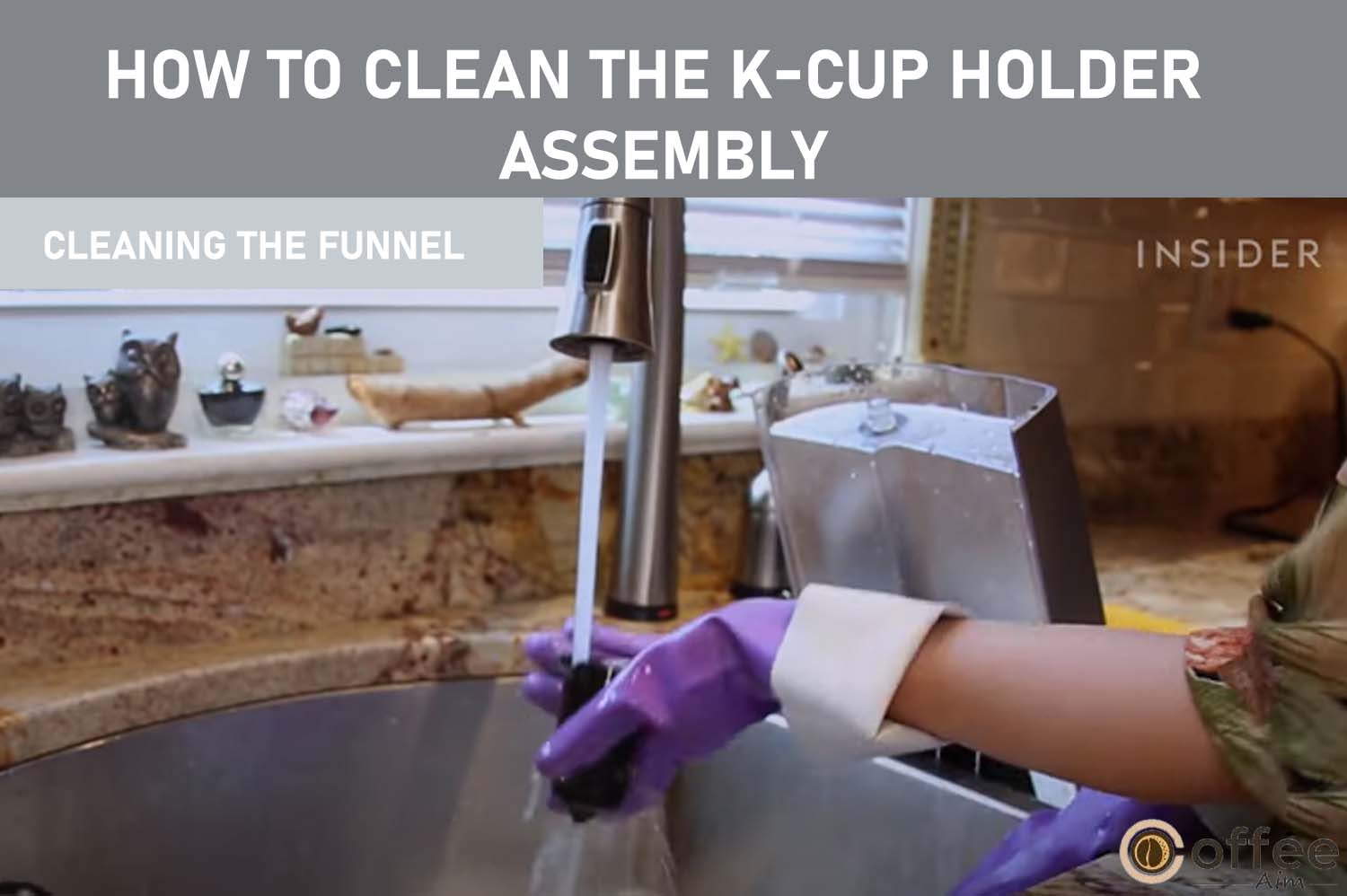 To clean the funnel, simply remove it from the K-Cup Holder by pulling until it pops off. After cleaning, snap it back onto the K-Cup Holder Assembly. It is dishwasher safe.