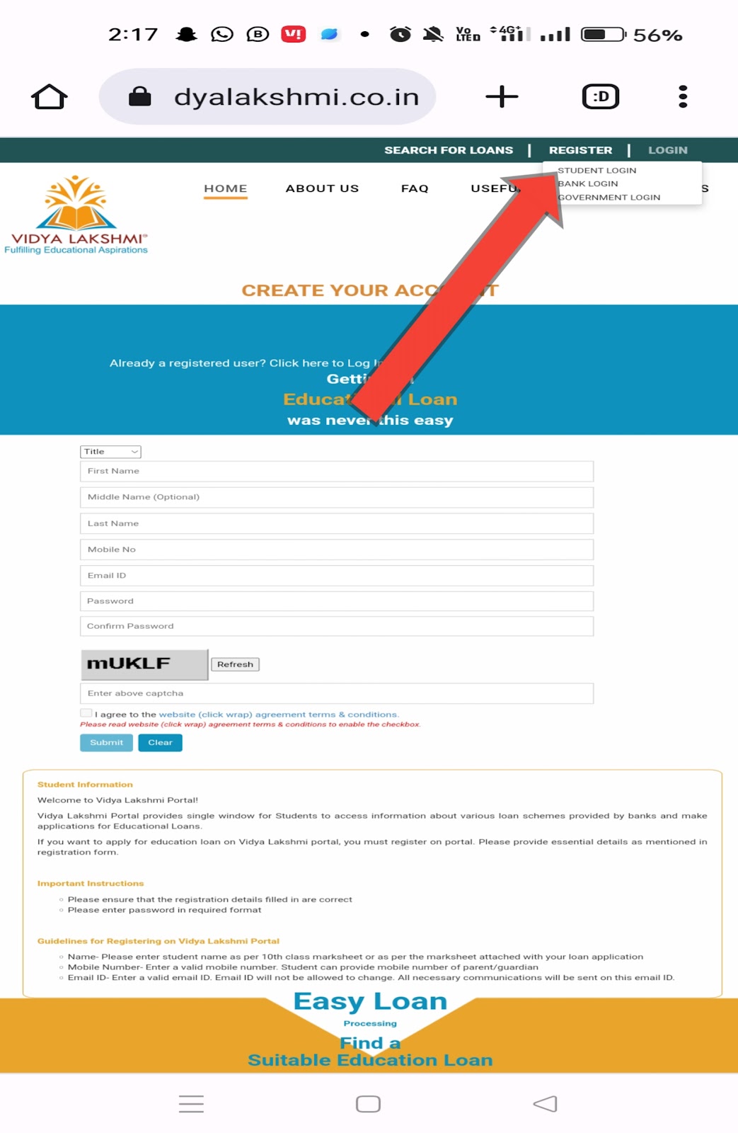 PM Vidya Lakshmi Education Loan
