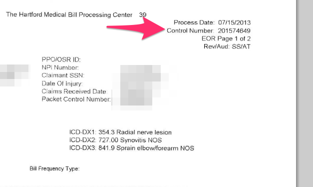 Payer Claim Control Number DaisyBill