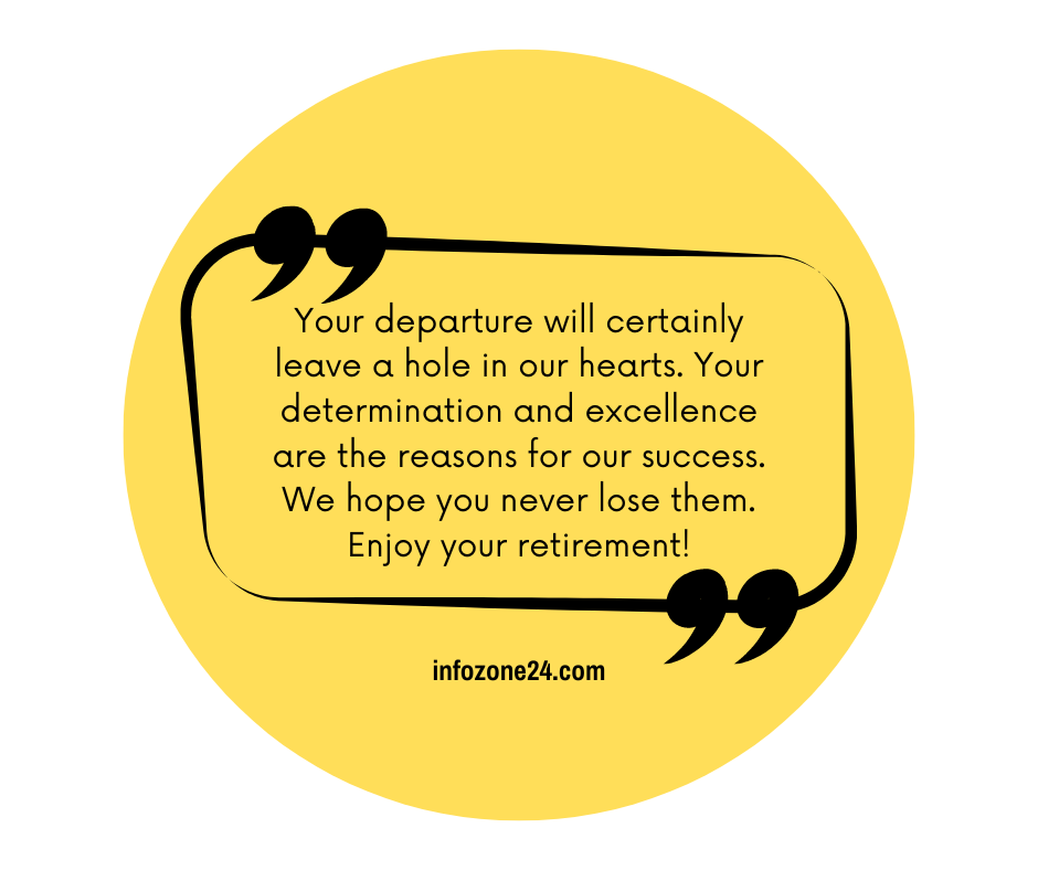 Heartfelt Retirement Message For Boss