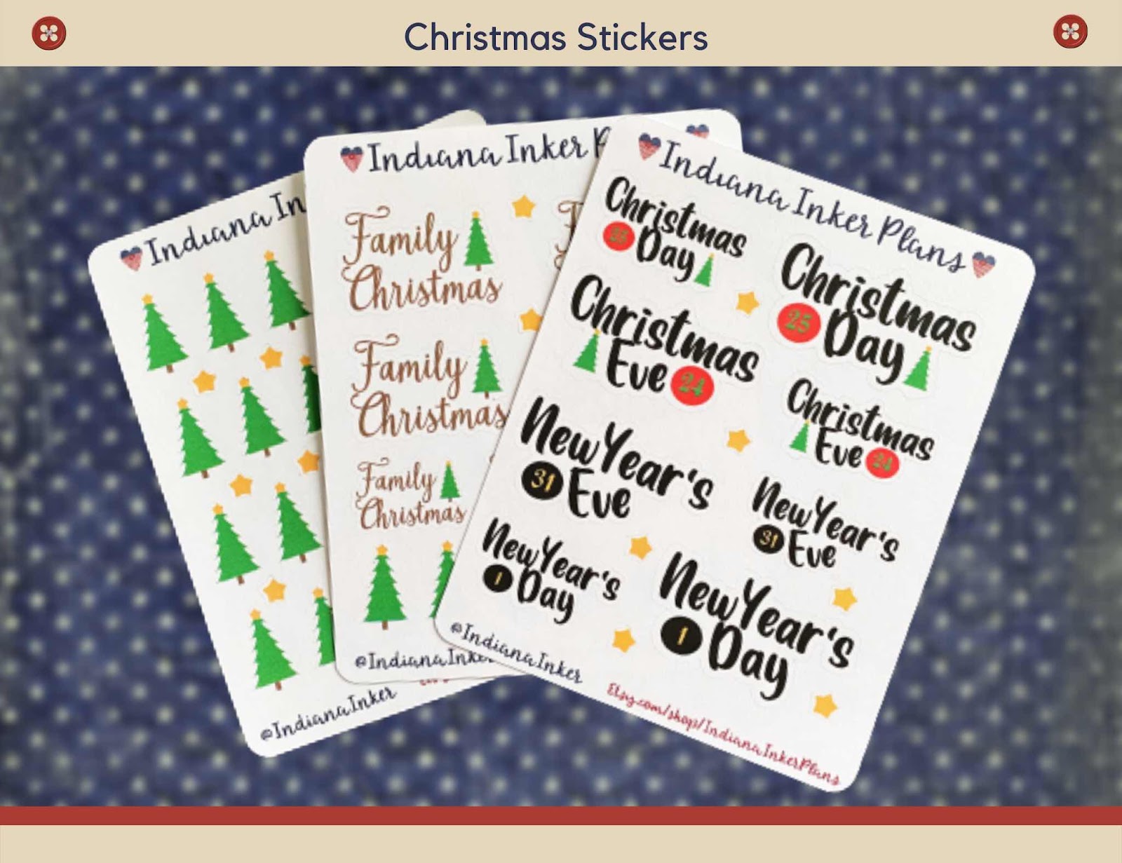 Christmas stickers