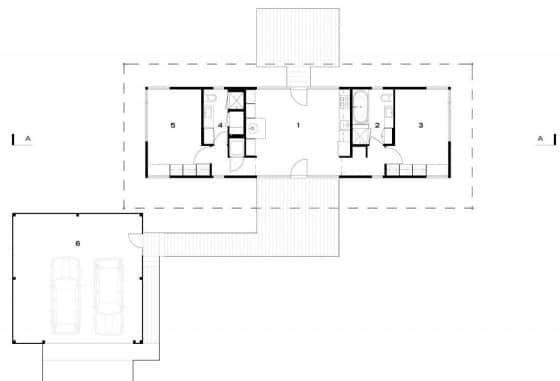 Two bedroom small house plan
