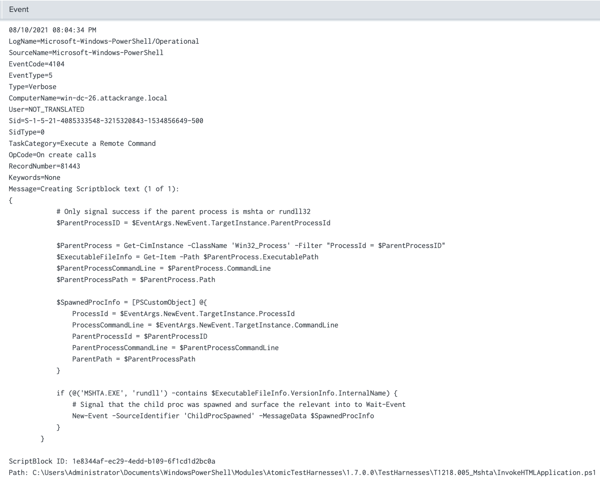 Hunting For Malicious Powershell Using Script Block Logging Splunk