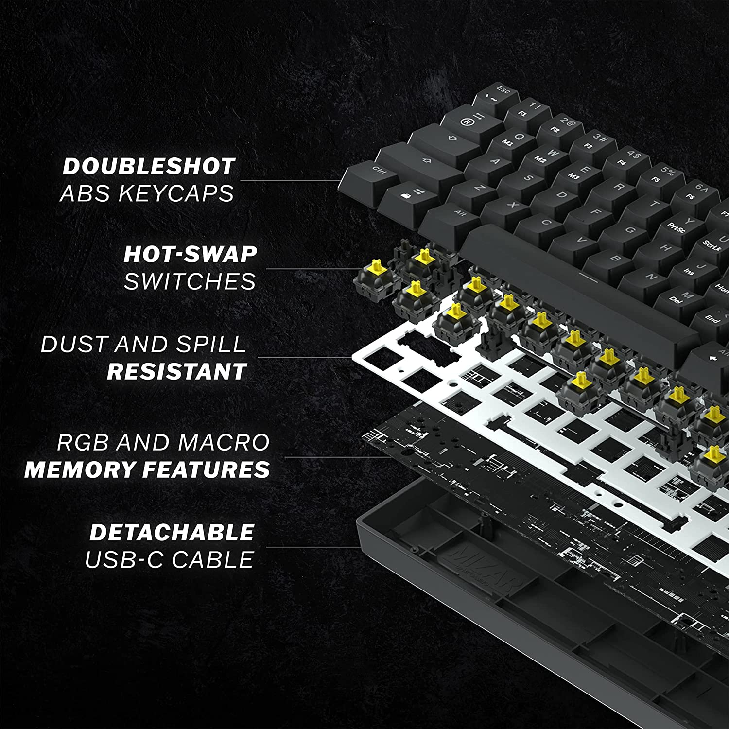 Hot-swappable gaming keyboards can have parts replaced which means that it will last longer and can be used long-term without having to be replaced.