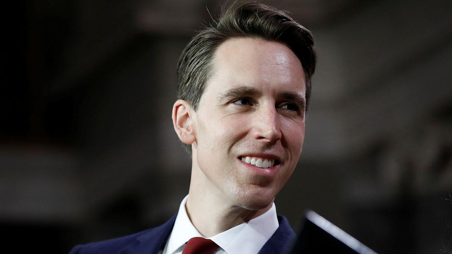 美国参议员乔希·霍利(Josh Hawley)。(资料照/路透社)