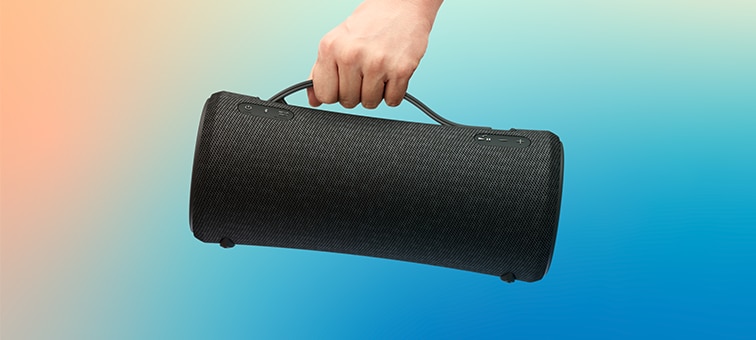 Image detailing the SRS-XG300 X-Series Portable Wireless Speaker's retractable handle
