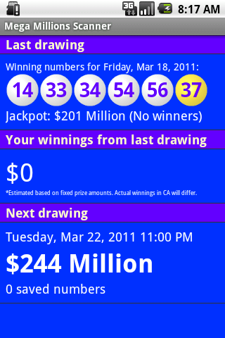 Download Mega Millions Scanner Lite apk