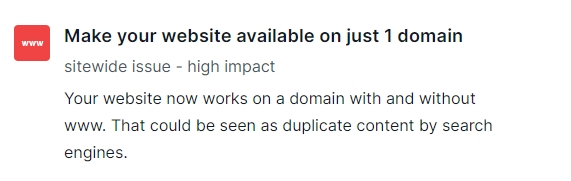 domain duplication error