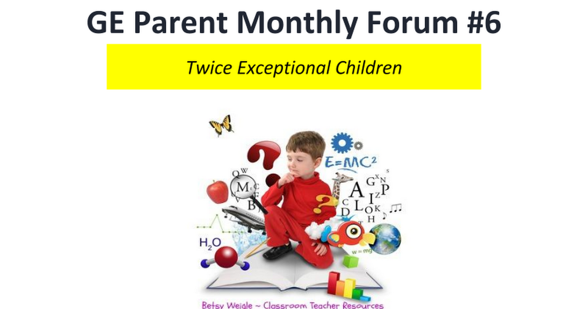 Parent Forum #6 (15-16) Presentation