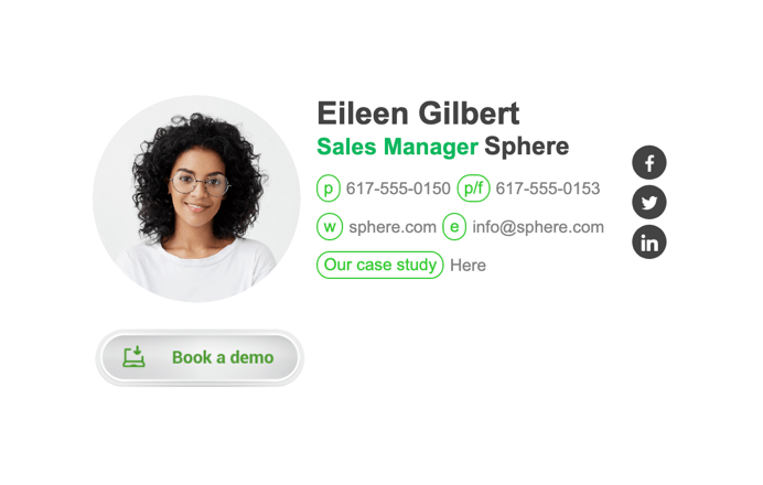 email signature for a sales manager