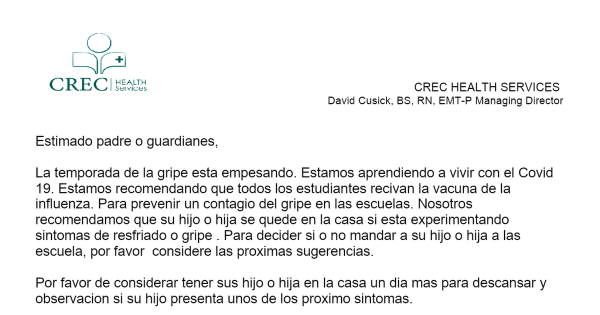 Spanish Parent Letter - Spanish.doc