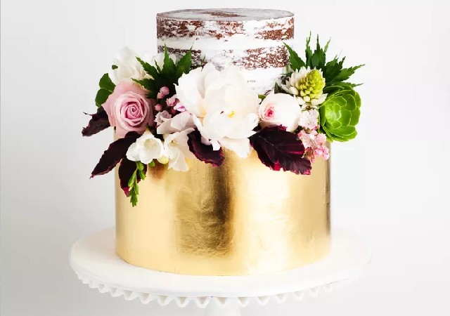 bolo simples de casamento