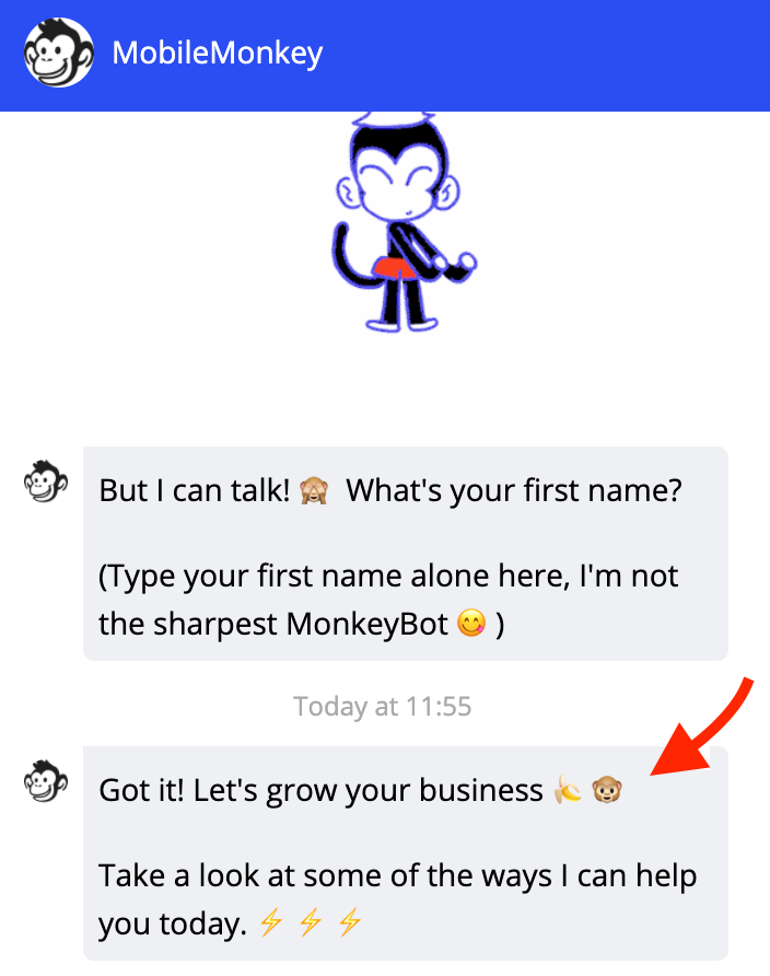 chatbot content strategy via live chat on website