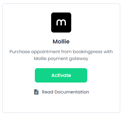 Mollie Payment Gateway integration