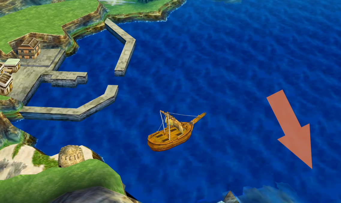 Sail this way to reach the island (1) | Dragon Quest VII
