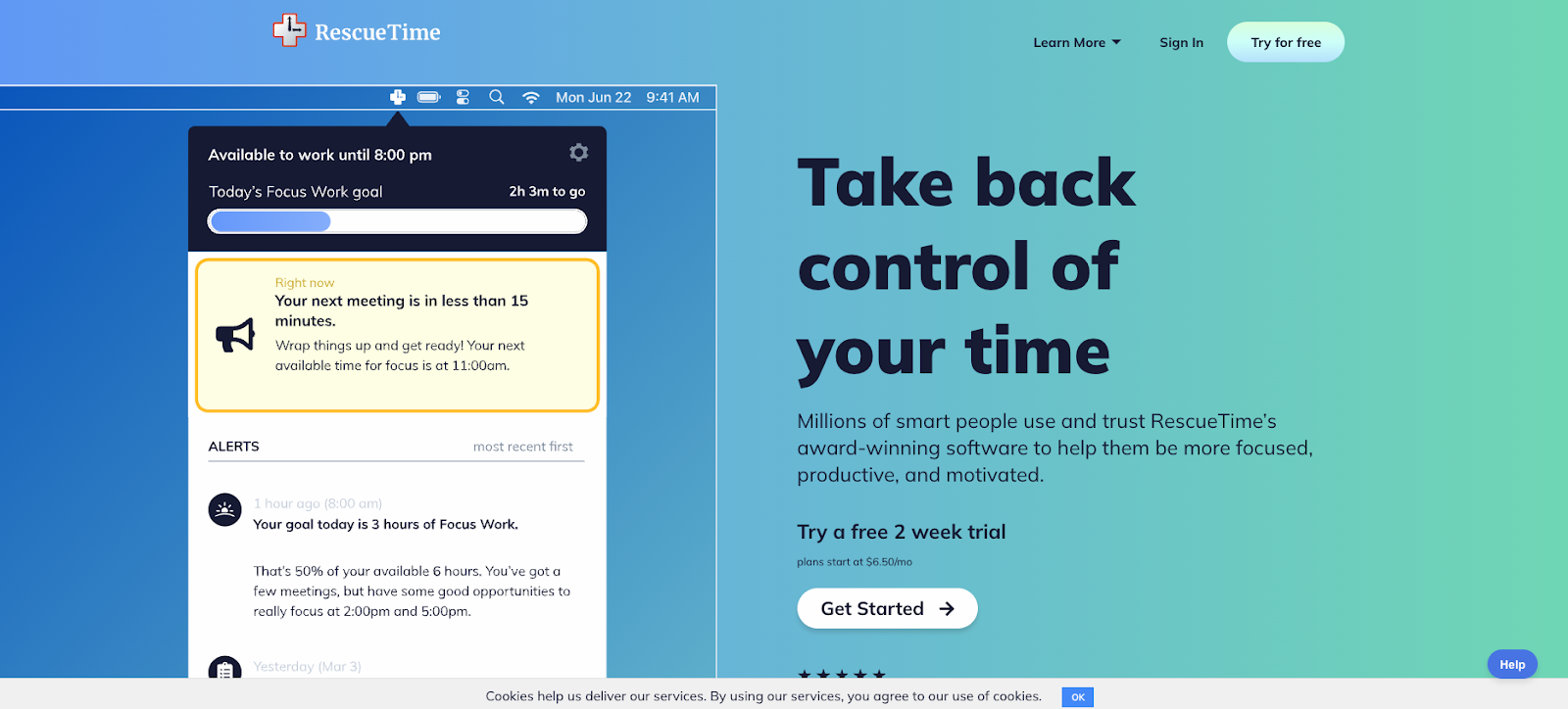 Productivity software for ADHd