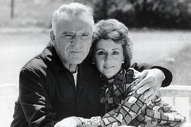 Richard Burton and his fifth wife Sally Hay