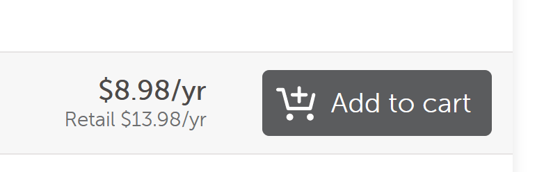 Add domain to cart