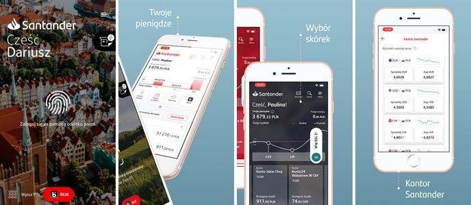 aplikacja mobilna Santander 
